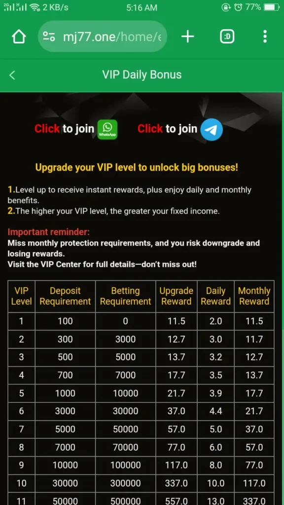 Image Of MJ777 Game Download APK Free New Real Earning App